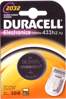Батарейка Duracell 2032