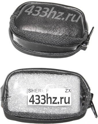 Чехол на брелок Sheriff ZX-700/zx-710/zx-777 ver.1 на молнии кожаный