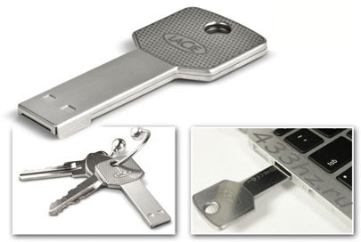 Флешка ключ металлический Lacie iamaKey 8Gb USB 2.0
