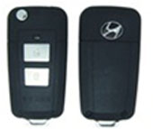 Корпус ключа Hyundai 2-х кнопочный штатного брелка silver