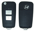 Корпус ключа Hyundai Elantra штатного брелка silver