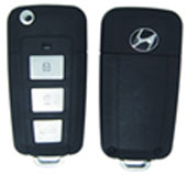 Корпус ключа Hyundai Sonata NF штатного брелка silver