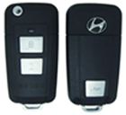 Корпус ключа Hyundai Tucson штатного брелка silver